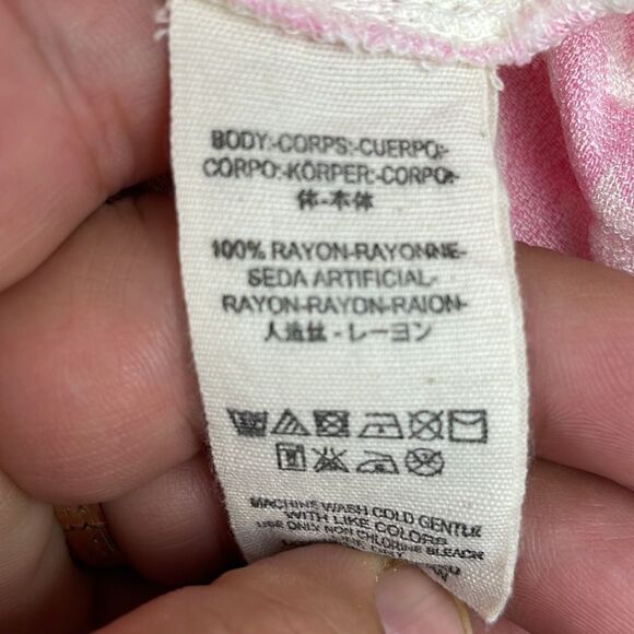 NWT Free People Pink Bubble Gum Floral Dress Size M - Picture 7 of 7